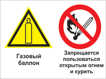 Кз 36 газовый баллон. запрещается пользоваться открытым огнем и курить. (пластик, 400х300 мм) - Знаки безопасности - Комбинированные знаки безопасности - Магазин охраны труда ohranatruda-shop.ru